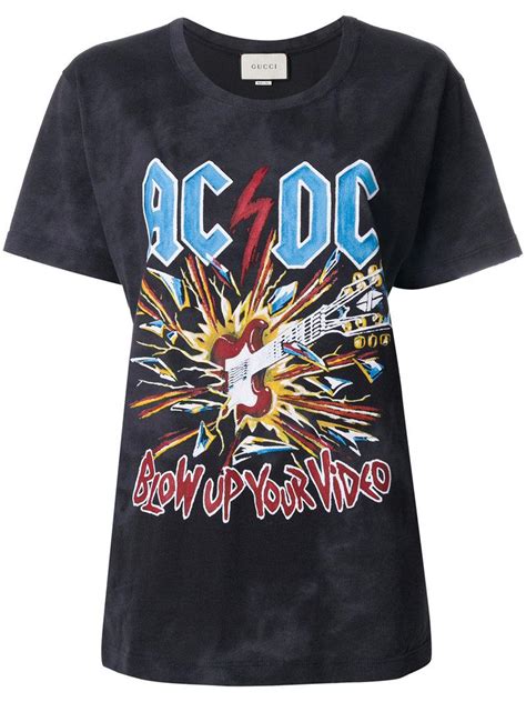 acdc gucci shirt|Gucci t shirt sale.